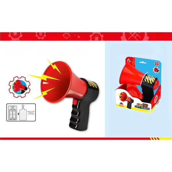 Megáfono de Bombero Infantil Fire City Heroes