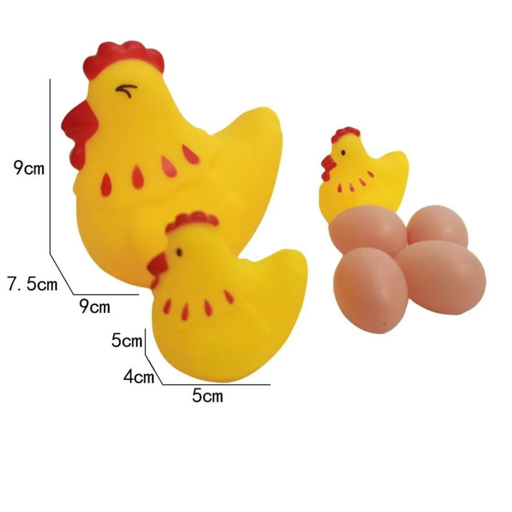 El set Gallina con Pollito y Huevitos OL0792 es el compañero ideal para el baño o la hora del juego.
Suaves, coloridos y seguros, estos juguetes flotantes están diseñados para bebés desde los 6 meses, ayudando a estimular el tacto, la vista y la coordinación.