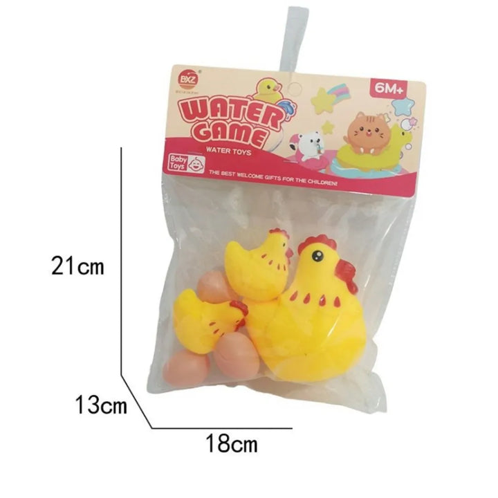 El set Gallina con Pollito y Huevitos OL0792 es el compañero ideal para el baño o la hora del juego.
Suaves, coloridos y seguros, estos juguetes flotantes están diseñados para bebés desde los 6 meses, ayudando a estimular el tacto, la vista y la coordinación.