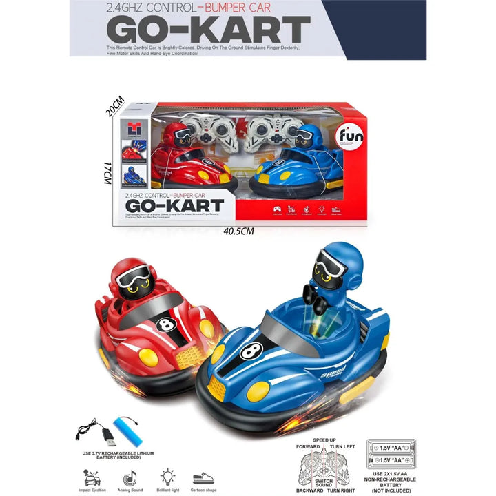 El Set de Go-Karts OL1669 lleva la diversión al máximo nivel.
Con dos autos de carreras a control remoto 2.4 GHz, los niños podrán competir entre sí, realizar giros, choques y hasta expulsar al piloto al impactar.