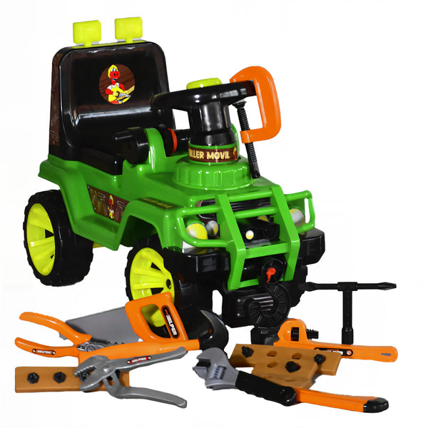 ¡Prepárate para una aventura emocionante con el&nbsp;Jeep Taller Móvil Boy Toys, el juguete que hará brillar los ojos de los niños y llenará sus corazones de alegría!&nbsp;