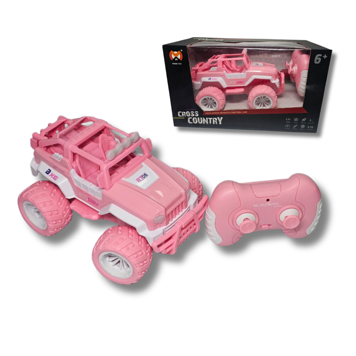 jeep rosado, jeep RC niña, carro a control remoto rosa, juguete importado, carro para niñas, jeep de juguete.