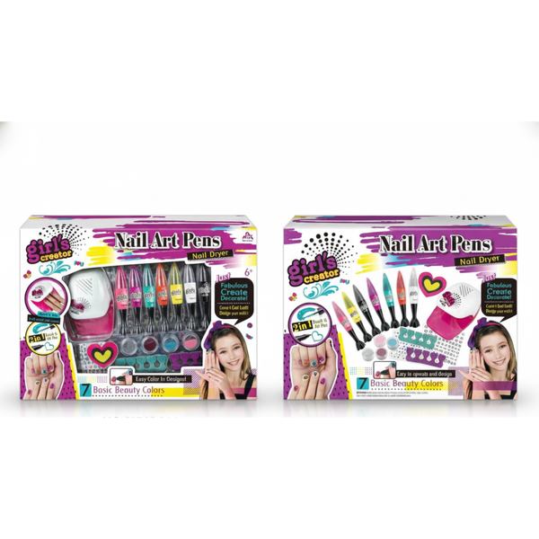 kit nail art, uñas para niñas, girls creator, maquillaje infantil, juego creativo, uñas decoradas, juguete para niñas, envío rápido Colombia