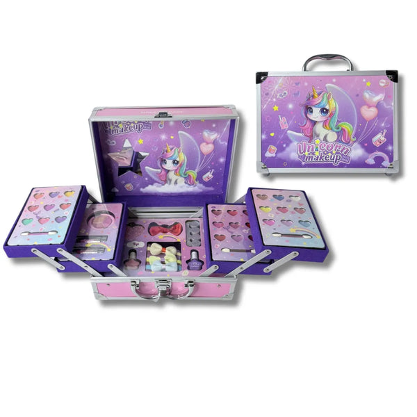 maquillaje infantil, maleta de maquillaje niña, juguete importado, maquillaje seguro niñas, regalo niña 6 años, maquillaje lavable, juguete creativo, set de maquillaje infantil, envío rápido Colombia, juguetes Buffalo.