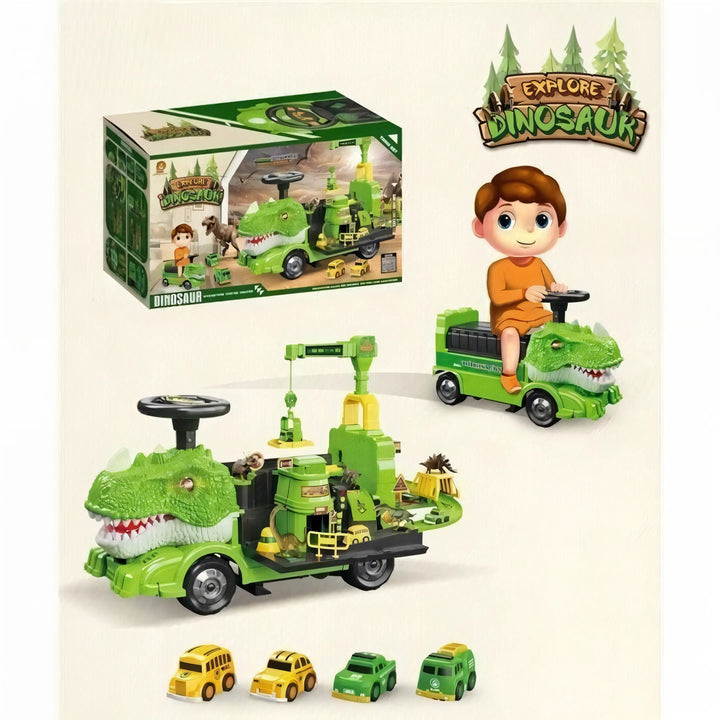 mega dino truck, montable dinosaurio, juguete para 1 año, dino truck importado, juguete coleccionable, montable infantil, envío rápido Colombia, juguetería online, juguete de equilibrio, regalo para bebé