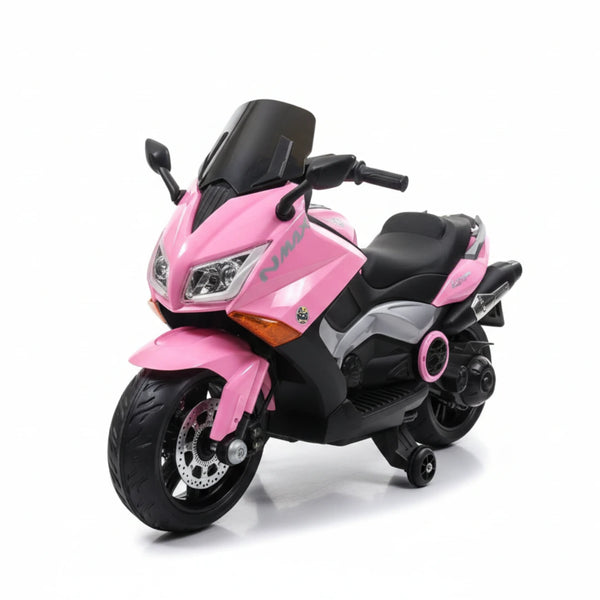 moto eléctrica infantil, moto para niños, moto tipo nmax, juguete eléctrico infantil, moto infantil importada, regalo para niños, moto con ruedas de apoyo