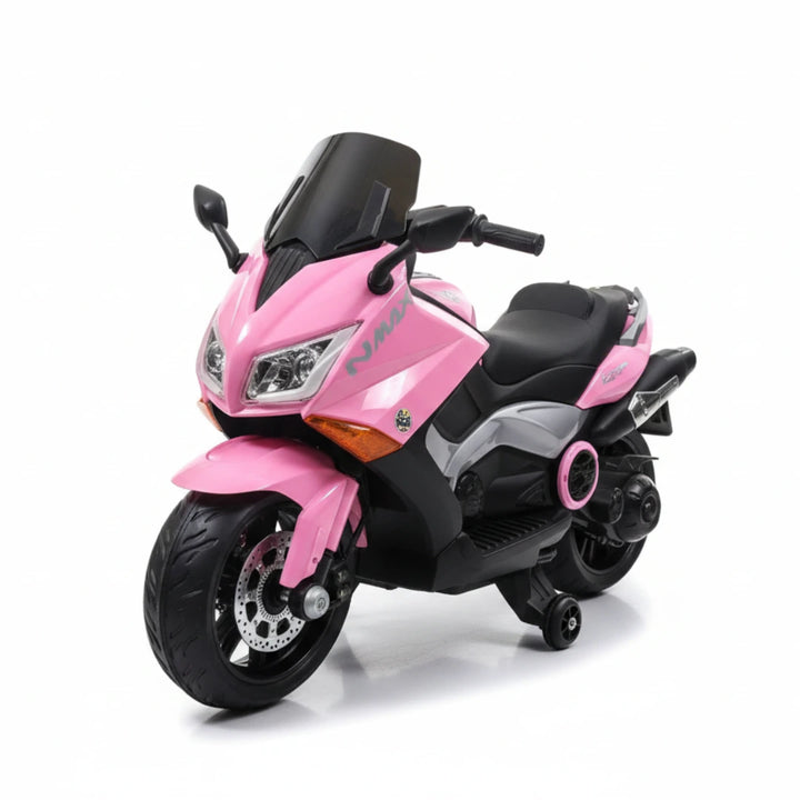 moto eléctrica infantil, moto para niños, moto tipo nmax, juguete eléctrico infantil, moto infantil importada, regalo para niños, moto con ruedas de apoyo