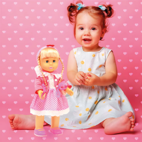 muñeca caminadora, muñeca importada, muñeca que camina sola, juguete educativo niña, muñeca bebé realista, muñeca de imitación, muñeca que camina Colombia, muñeca con movimiento, regalo para niñas, muñeca didáctica.