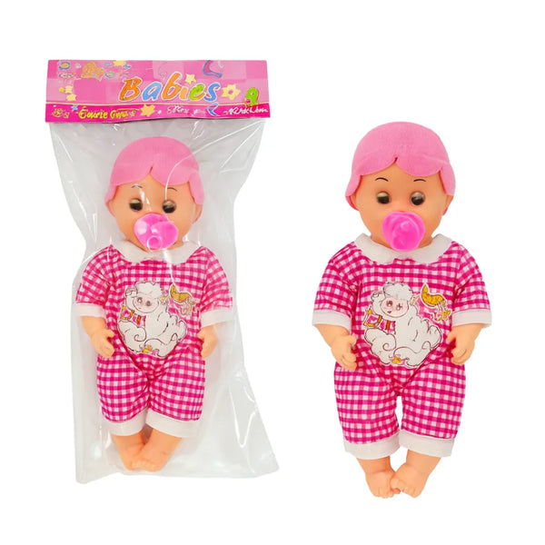 La Muñeca Bebé OL1670 será la compañera ideal para los momentos de juego y ternura.
Con su adorable pijama rosada de cuadros, gorrito a juego y un tierno chupo, inspira el cuidado y la imaginación de las niñas pequeñas que aman jugar a ser mamás.