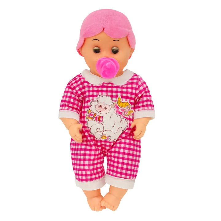 La Muñeca Bebé OL1670 será la compañera ideal para los momentos de juego y ternura.
Con su adorable pijama rosada de cuadros, gorrito a juego y un tierno chupo, inspira el cuidado y la imaginación de las niñas pequeñas que aman jugar a ser mamás.