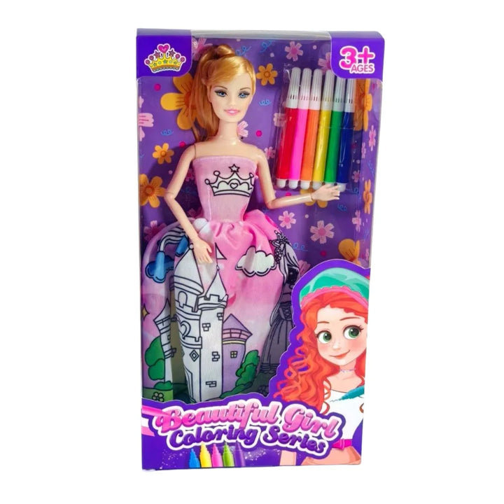 muñeca de moda, muñeca diseña tu vestido, juguetes niñas 4 años, creatividad infantil, muñeca importada Colombia, juguete educativo moda, muñeca con accesorios, muñeca coleccionable, regalo para niñas, juguetes de diseño