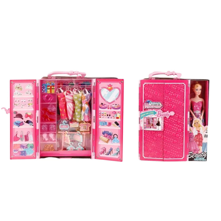 muñeca con clóset, muñeca con accesorios, muñeca de moda, juguetes para niñas, muñeca fashion, juguetes 4 a 7 años, juguetes importados, muñeca coleccionable, juguetes Buffalo, regalo para niña