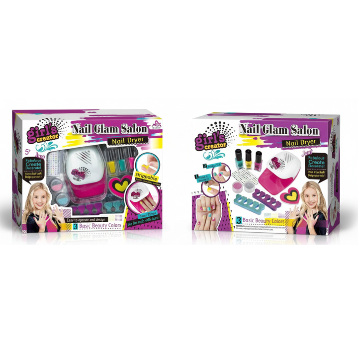 Nail Glam Salon Girls Creator – Secador y Decoración