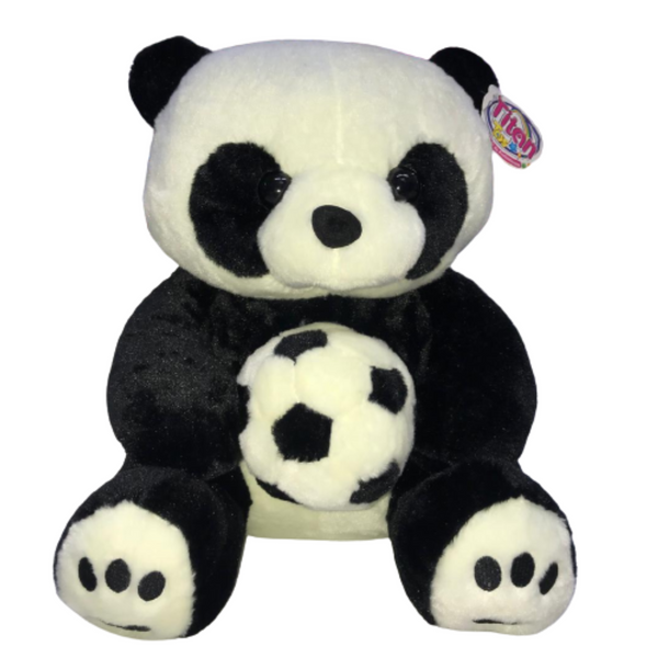 PELUCHE OSO PANDA BALON DE FUTBOL | Juguetes Buffalo Colombia