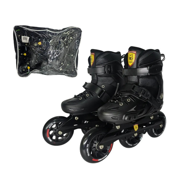 patines negros, patines profesionales, patines ABEC-9, patines importados, patines en línea, patines para adultos, velocidad, envío rápido Colombia