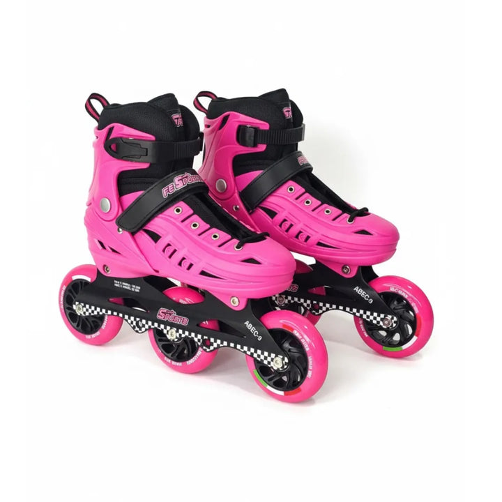 patines rosados, patines para niñas, patines profesionales, patines importados, patines en línea, regalo para niñas, patines baratos, envío rápido, juguetería Colombia