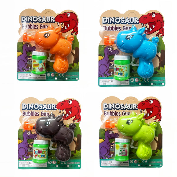 La Pistola de Burbujas Dinosaurio OL0876 convierte cualquier momento en una lluvia mágica de burbujas.
Con un diseño adorable en forma de dinosaurio, disponible en varios colores, los niños disfrutarán creando un espectáculo lleno de alegría.