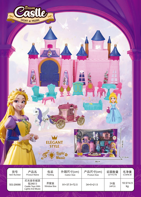 Castillo de Princesa con Luces, Música y Carruaje – SG29066