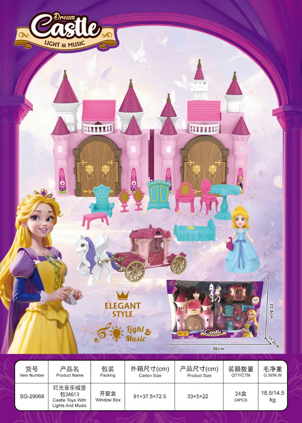 Castillo de Princesa con Luces, Música y Carruaje – SG29068