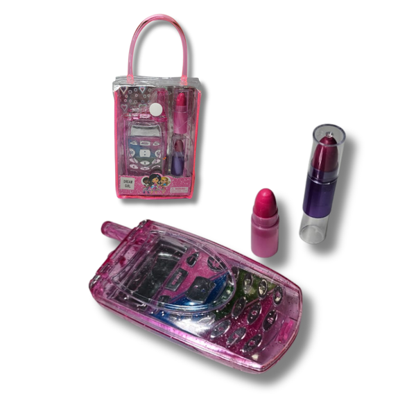 set dream girl, celular de juguete niña, bolso de juguete, accesorios para niñas, juguete importado, kit rosa infantil.