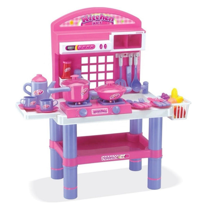 set de cocina para niños, juguete de cocina, cocina infantil importada, set de cocina con accesorios, juguete niña 6 años, juguetes educativos, set cocina Colombia, mini chef juguete, cocina coleccionable, envío rápido juguetes.