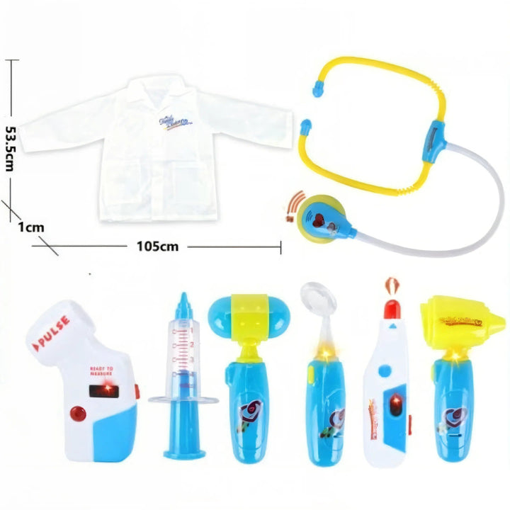 set de doctor, kit médico infantil, juguetes de doctor, juego de roles infantil, set médico niños, juguetes 3 años, doctor para niños, juguetes importados, regalo educativo, set de doctor juguete