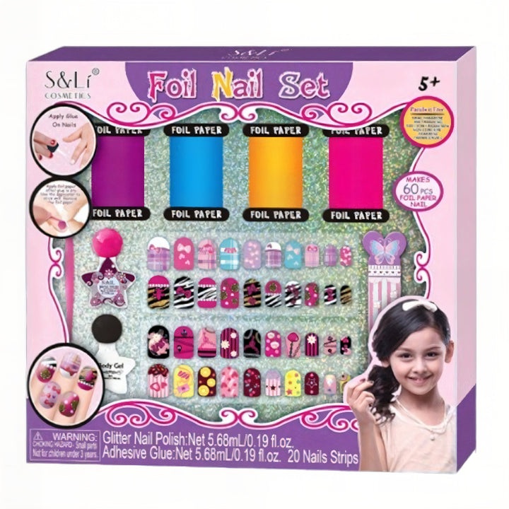 set de esmaltes infantil, maquillaje para niñas, juguete de belleza, esmaltes lavables, regalo para niñas 6 años, esmaltes importados, set de uñas niña, maquillaje seguro infantil, esmaltes niña 9 años, juguetes para niñas Colombia.