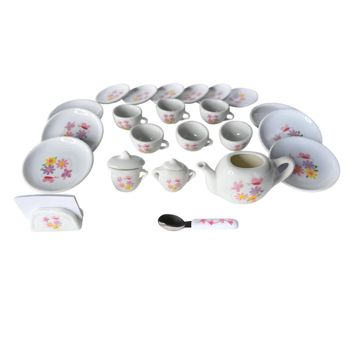 vajilla de porcelana infantil, juego de té niña, vajilla juguete importado, vajilla coleccionable niñas, juguete para niña 8 años, vajilla de porcelana 26 piezas, juguetes Colombia, regalo niña cumpleaños, envío rápido juguetes, juguetería online.
