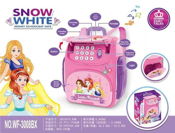 Alcancía Mochila Princesa Electrónica Importada