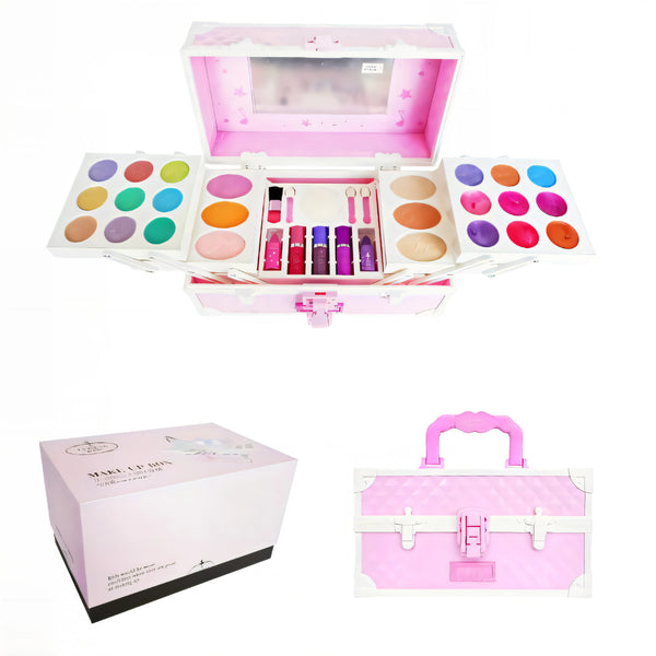Deja que tu pequeña artista brille con su propio set de maquillaje seguro, colorido y lleno de magia. ¡El regalo que despierta su imaginación!