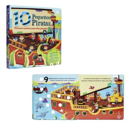 LIBRO 10 PEQUEÑOS PIRATAS | Juguetes Buffalo Colombia