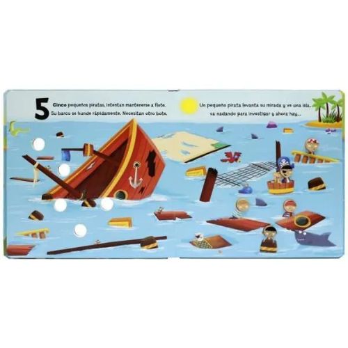 LIBRO 10 PEQUEÑOS PIRATAS | Juguetes Buffalo Colombia