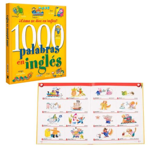 LIBRO COMO SE DICEN EN INGLES 1000 PALABRAS | Juguetes Buffalo Colombia