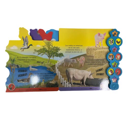 LIBRO GRANJA RUIDOSA 10 SONIDOS | Juguetes Buffalo Colombia