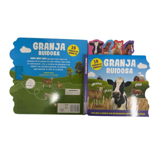 LIBRO GRANJA RUIDOSA 10 SONIDOS | Juguetes Buffalo Colombia