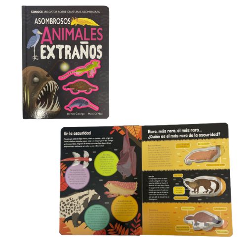 LIBRO ASOMBROS ANIMALES EXTRAÑOS | Juguetes Buffalo Colombia