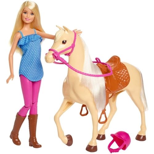 BARBIE SET CABALLO BASICO CON MUÑECA | Juguetes Buffalo Colombia