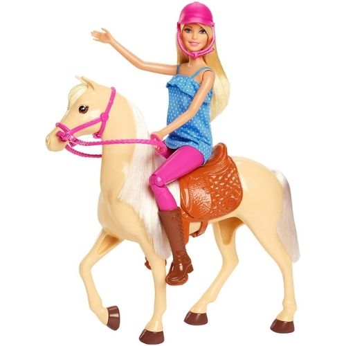 BARBIE SET CABALLO BASICO CON MUÑECA | Juguetes Buffalo Colombia