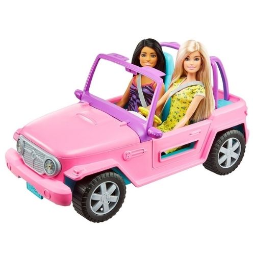 BARBIE ESTATE JEEP CON MUÑECA Y AMIGA | Juguetes Buffalo Colombia