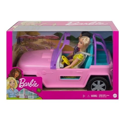 BARBIE ESTATE JEEP CON MUÑECA Y AMIGA | Juguetes Buffalo Colombia